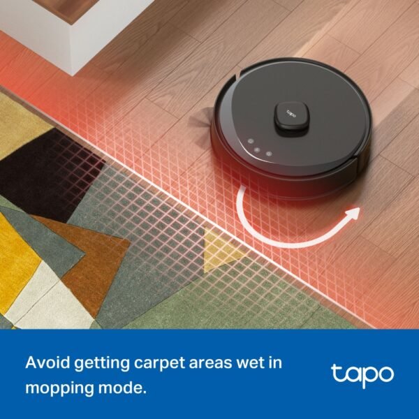 Tapo RV30 Max Plus New (5300Pa Hyper Suction Robot Vacuum & Mop + Smart Auto-Empty Dock) - Image 7