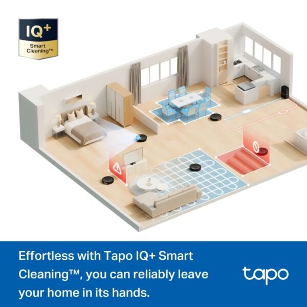 Tapo RV30 Max Plus New (5300Pa Hyper Suction Robot Vacuum & Mop + Smart Auto-Empty Dock) - Image 8