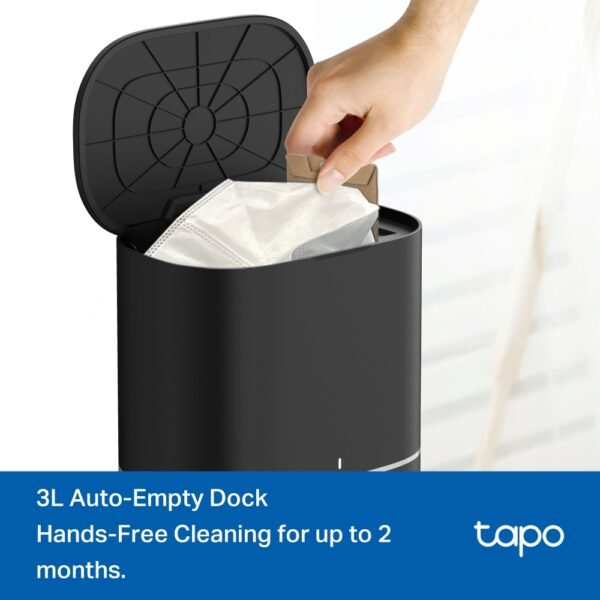 Tapo RV30 Max Plus New (5300Pa Hyper Suction Robot Vacuum & Mop + Smart Auto-Empty Dock) - Image 9