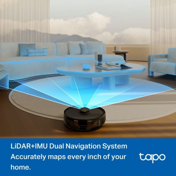 Tapo RV30 Max Plus New (5300Pa Hyper Suction Robot Vacuum & Mop + Smart Auto-Empty Dock) - Image 10