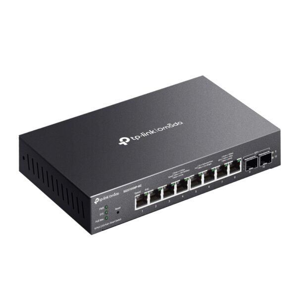 TP-LINK SG2210XMP-M2 Omada 8-Port 2.5GBASE-T and 2-Port 10GE SFP+ Smart Switch with 8-Port PoE+ - Image 3