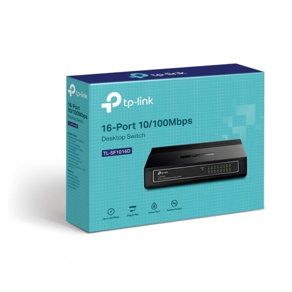 TP-LINK TL-SF1016D 16-Port 10/100M Desktop Switch - Image 3