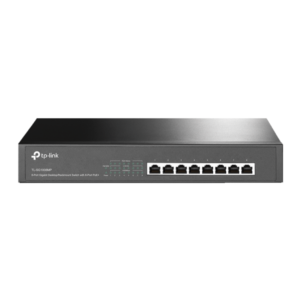 TPLINK TL- SG1008MP 8-Port Gigabit Desktop/Rackmount Switch with 8-Port PoE+
