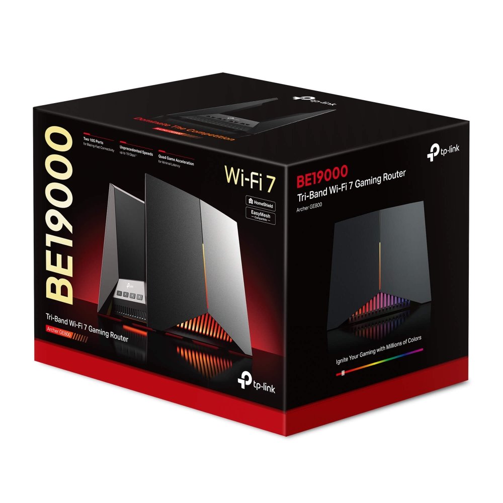 TP-LINK Archer GE800 BE19000 Tri-Band Wi-Fi 7 Gaming Router - Image 2