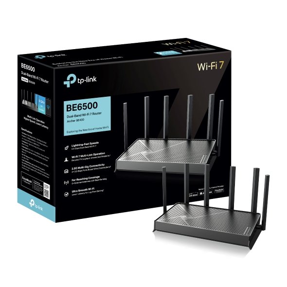 TP-LINK Archer BE400 BE6500 Dual-Band Wi-Fi 7 Router - Image 3